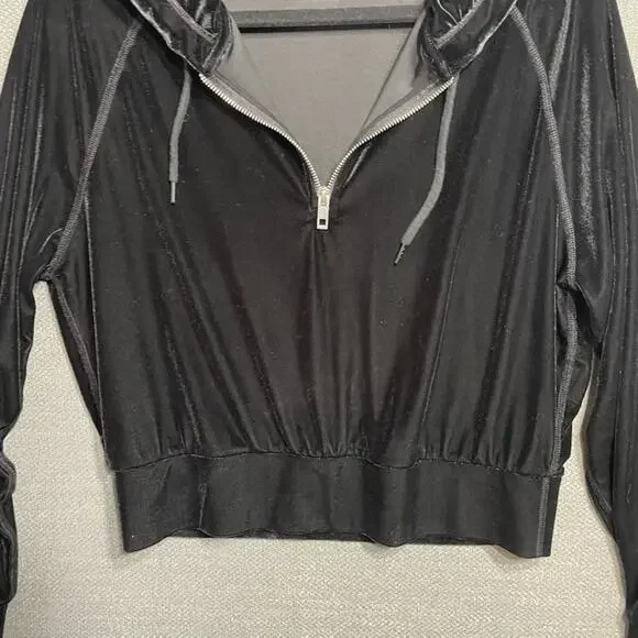 rag & bone cropped velour hoodie - Picture 4 of 6
